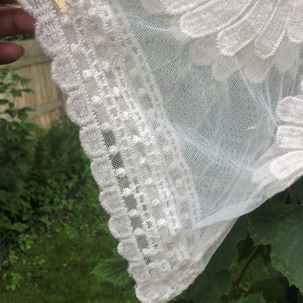 Gorgeous off white sheer floral duster size S - Picture 5 of 9